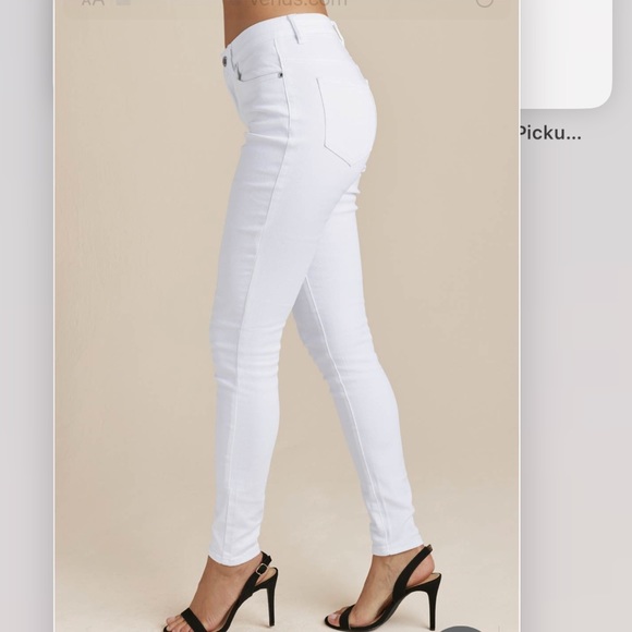 Sold EBay Venus White Mid Rise Stretchy Skinny jeans - Picture 3 of 15